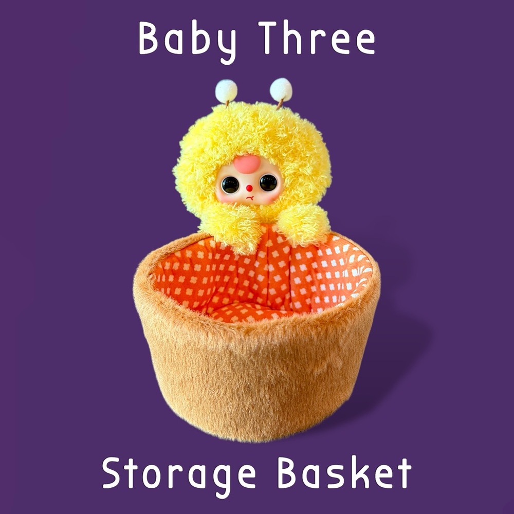 Baby Three Storage Basket Plush Honey Bee